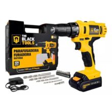 Parafusadeira Furadeira Sem Fio The Black Tools Bateria 12v Cor Amarelo e Preto Frequência 60 127/220V