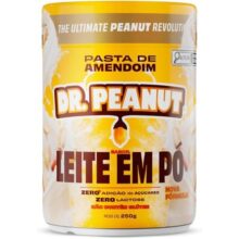 Pasta de Amendoim DR. Peanut Leite em Pó 250G – Com Whey Protein