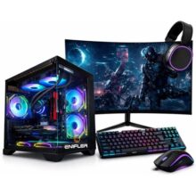 PC Gamer Completo AMD Ryzen 5 5600GT 16GB DDR4 SSD 480GB 500W 80 Plus Monitor 21.5″ Teclado Mouse Headset Window