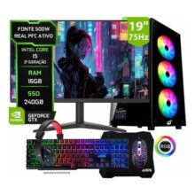 Pc Gamer Completo Intel I5, 16gb Ram, Ssd 240gb, Video 1gb 240 Gb 16 Gb Hd Graphics 2500 1gb