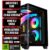 PC Gamer Live Ryzen 5 5500, 16GB RAM RGB, NVME M.2 500GB, RTX 3050 6GB, Gabinete com 4 Ventoinhas RGB