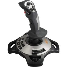 PC Joystick controlador de jogos USB YF2009 com função de vibração e controle de acelerador bastão de voo com gam
