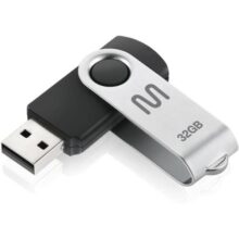 Pen Drive Twist 32GB USB com Leitura até 10MBs e Gravação até 3MBs Preto Multi – PD589