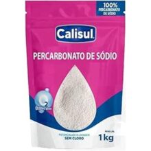 Percarbonato de Sódio 1kg 100% Puro Tira Manchas em Pó Sem Cloro, Biodegradável e Seguro para Roupas Brancas, Coloridas e Limpeza Doméstica Calisul