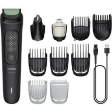 Philips Multigroom Aparador de Pelos 13 em 1 – Barbeador elétrico e Aparador para Rosto, Cabeça e Corpo, Lâminas Autoafiáveis e Amigáveis à Pele, 13 Configurações de Comprimento, Modelo MG3941/15