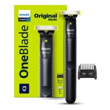 Philips Oneblade Qp1425/10, novo pente 5 em 1 ajustável para aparar barba, uso seco e úmido. Corte, modele e barbeie.
