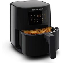 Philips Walita Fritadeira Airfryer Digital Série 3000, Preta, 4.1L de capacidade, Garantia internacional de dois anos, 127V, 1400W (RI9252/91)