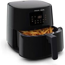 Philips Walita Preta Fritadeira Airfryer Essential XL Digital 6.2L de capacidade Garantia internacional de dois anos 220