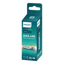 Pilha Zinco Aaa Philips Bateria Carvão Palito Tubo Kit 40 Un