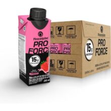 Piracanjuba ProForce 15g de Proteínas Zero Lactose Sabor Morango – 12 Unidades de 250ml