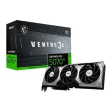 Placa de Vídeo MSI Geforce RTX 5070 TI 16G VENTUS 3X OC NVIDIA 16GB GDDR7 Até 2497MHz – G507T-16V3C