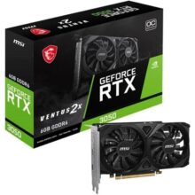 Placa de Vídeo MSI NVIDIA Geforce – RTX 3050 6GB DDR6 96 Bits