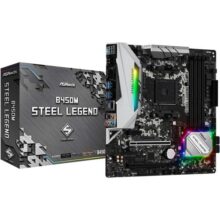 Placa Mãe AM4/USB 3.1/Type-C/Displayport, HDMI, ASRock, B450M Steel Legend
