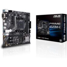 Placa-Mãe Asus Prime A520M-e, AMD AM4, Matx, DDR4