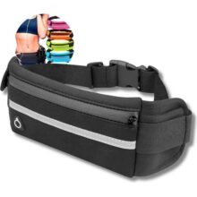 Pochete Esportiva Pochete Corrida Academia Bike Porta Smartphone Garrafa Cinta Fitness Doleira Impermeavel Premium (preto)