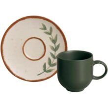 Porto Brasil Conjunto com 6 Xícaras de Café com pires Magari