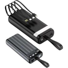 Power Bank 20000mAh E’SPADA BTE-05E – Carregador Portátil Turbo 3.1A, Saída Usb/tipo-c/lightning, Bateria Externa Recarregável Para Celular Android, Tablet e IOS.