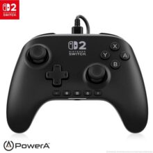 PowerA Controle Advantage com Fio para Nintendo Switch 2 – Preto, Licenciado, Efeitos Hall, Botões Mapeáveis, Pro Controller, Botão-C, Controles de Áudio