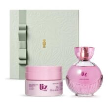 Presente Dia Das Mães Liz Flora: Colônia 100ml + 250g + Caixa De Presente