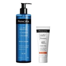 Principia Kit Gel De Limpeza Gl-02 + Protetor Solar Fps 60 Todo Tipo De Pele Dia/noite
