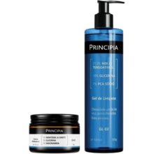 PRINCIPIA Kit Limpeza e Hidratação com duas fórmulas: um gel de limpeza com mix de tensoativos + PCA sódio + gliceri