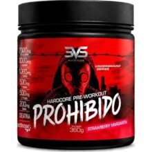 Prohibido Pré Treino 360g – Sabor: Strawberry Margarita (morango) – A Combinação Perfeita De 8 Ingredientes Que Proporcionam Energia Do Início Ao Fim Do Seu Treino
