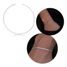 Pulseira Prata 925 Grumet 2mm Escamada Masculina Argennti