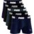 PUMA Kit 5 Cuecas Boxer Puma Sem Costura Confortável Esporte Masculino