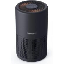 Purificadores de ar para quarto, filtro de ar HEPA verdadeiro FULMINARE H13, filtro de ar silencioso com luz noturna, purificador de ar pequeno portátil para casa, escritório, sala de estar, preto