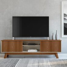 Rack Para Tv 70 Polegadas Ripado São Francisco Linea Brasil Cor Freijó/Off white