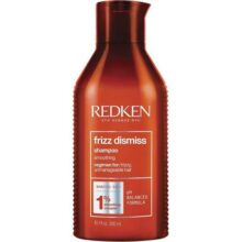 Redken, Shampoo, Frizz Dismiss, Para Cabelos Com Frizz, Anti-frizz, Protege Os Fios Contra A Umidade, Livre De Sulfato Com Óleo De Babassu + Concentrated Smoothing Complex, Excamazon, 300ml