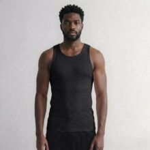 Regata Masculina Lisa Modelo Americano Fechado Canelada Fit