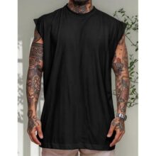 Regata Oversized Masculino Tamanho Grande Básica Lisa