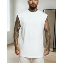 Regata Oversized Masculino Tamanho Grande Básica Lisa