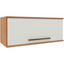 [Regional] Armário Aéreo de Geladeira 1 Porta 0,80m Grécia Madeirado/Off White