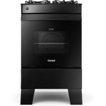 [Regional] Consul Fogão 4 Bocas Preto Consul Com Mesa De Vidro – Cfo4vce Bivolt