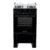 [Regional] Fogão 4 Bocas Atlas Coliseum Plus Preto A Gás com Mesa de Inox e Forno de 50 Litros