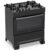 [Regional] Fogão 5 Bocas Atenas Glass Preto Com Mesa De Vidro