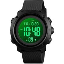 Relógio esportivo digital masculino, relógio militar à prova d’água, tela LED, mostrador grande, cronômetro, alarme, relógio de pulso