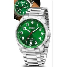 Relógio Orient Masculino Prova D’água 50m Prateado Original