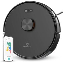 Robô Aspirador de Pó Inteligente AMG-R3 PRO 3 em 1 Varre Aspira e Passa Pano com Mapeamento a Laser LDS Compatível