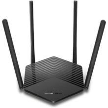 Roteador Mercusys TP-Link MR60X WiFi 6 Gigabit Dual Band AX1500 porta Gigabit 4x antenas Easy Mesh