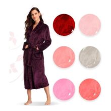 Roupão Microfibra Feminino Adulto Com Bolso Frio Inverno