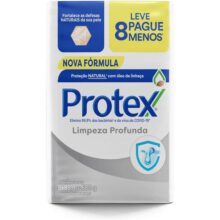 Sabonete em Barra Antibacteriano Protex Limpeza Profunda 8 un de 85g Promo Leve Mais Pague Menos