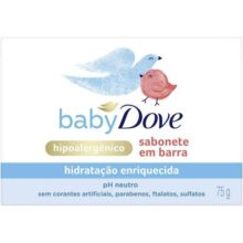 Sabonete Em Barra Baby Dove Hidratação Enriquecida 75 Gr Baby Dove 75 G 75 G