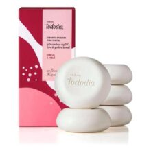 Sabonete Em Barra Natura Tododia Cereja E Avelã Caixa Com 5 Unidades 90g Cada