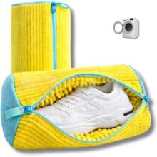 Saco De Lavagem Tênis Protetor Com Zíper Para Máquina Lavar Aleatório