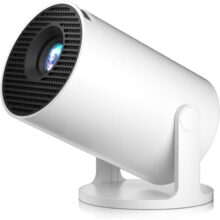 Salange HY300 Mini Projetor Portatil 5G WiFi 6 Bluetooth 5.0 Smart Projetor Android 11 8500 Lumens Proyetor LED 4K 1080P Full HD Suporte (EU Plug)