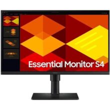 Samsung Monitor 27″, FHD, ajuste de altura, 100Hz, USB Hub, Display Port, HDMI, Preto, S4