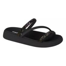 Sandália Feminina Brilho Strass Tendência Moda Original